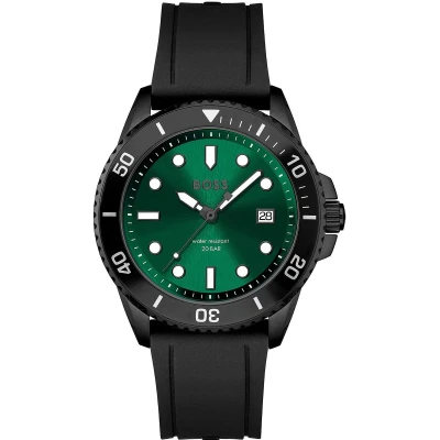 Afbeelding van Hugo Boss Ace 1513915 Horloge Siliconen Zwart Ø 42 mm
