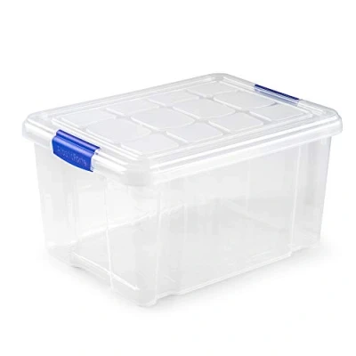 Afbeelding van Plasticforte Stapelbare opbergmand Wit 16L kunststof 38 x 28 15 cm