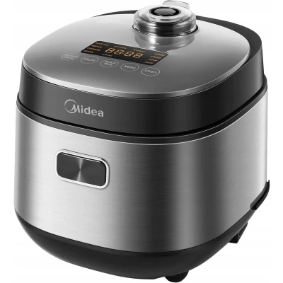 Afbeelding van Midea Multifunctionele rijstkoker 2 l, 9 programma&#039;s, 4 kopjes voor 1 3 personen, geavanceerde verwarming, rijst klaar in 30 minuten, antiaanbaklaag, houdt 24 uur warm en timer, stoommand inbegrepen