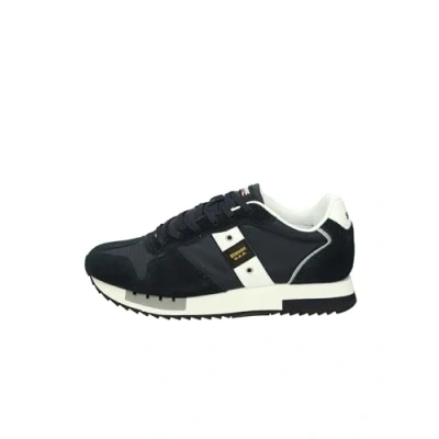 Afbeelding van Blauer Queens Sneakers laag, Heren, Maat: 41, Navy/white Leer en textiel