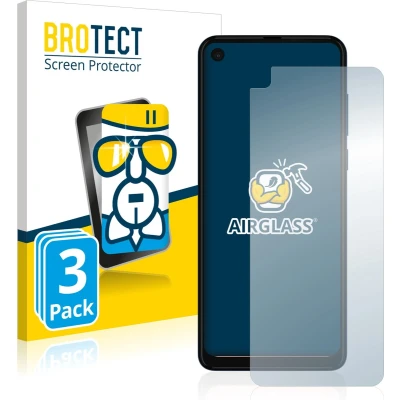 Afbeelding van BROTECT Screenprotector voor Motorola One Vision Folie Beschermfolie Beschermglas transparant (3 Stuks)