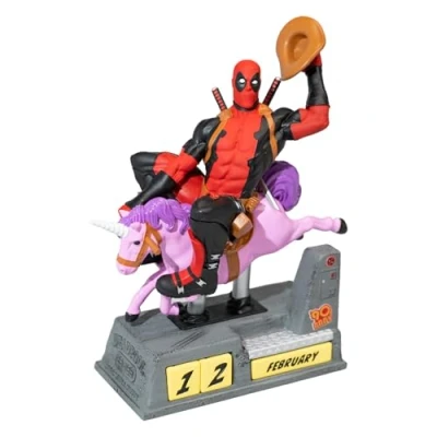 Afbeelding van Grupo Erik: Deadpool Marvel 3D kalender, Gadget tafelkalender, eeuwigdurende kalender 17 x 21 9,5 cm, accessoires, must have