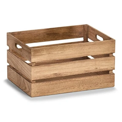 Afbeelding van Zeller Houten kratjes Stapelbaar 39 x 29 21 cm (L)