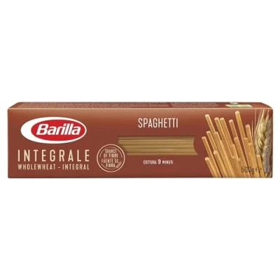 Image de Barilla Integrale Spaghetti à la semoule de blé dur complet source naturelle fibres 500 g