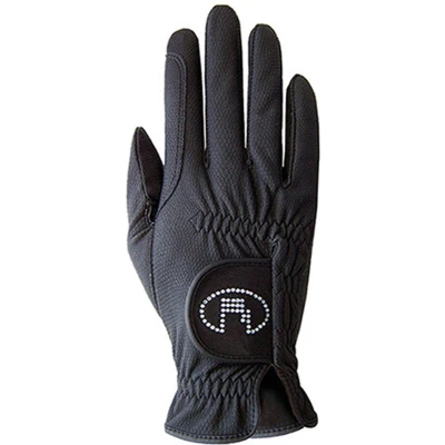 Afbeelding van Roeckl Handschoenen Lisboa Roeck Grip Swarovski Zwart 7,0