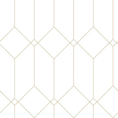 Afbeelding van ESTAhome behang art deco bogen wit en goud 139215 0,53 x 10,05 m