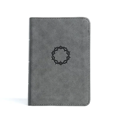 Afbeelding van CSB Large Print Compact Reference Bible, Stone Leathertouch
