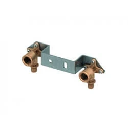 Afbeelding van TECE flex bronzen perskoppeling geminibeugel met muurplaten 16 x