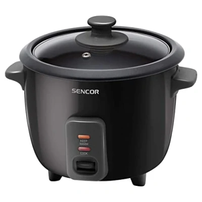 Image de Sencor SRM 0601BK Cuiseur à Riz avec Voyants Lumineux, 300 W, Noir
