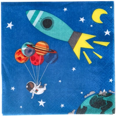 Afbeelding van Duni Servetten Space 33x33 cm 20 Stuks