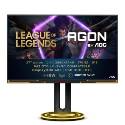 Image de Ecran PC LED AOC Gaming AG275QXL League of Legends Edition AGON Series 170 Hz 1 ms 27&quot; Noir