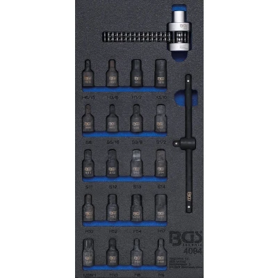 Afbeelding van BGS Carterplug /oliefiltersleutel set 22 delig