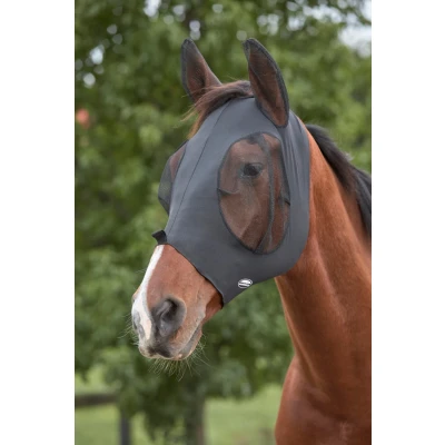 Image de Weatherbeeta Masque Anti Mouches Deluxe Stretch Bug avec Oreilles NoirVendu par Agradi