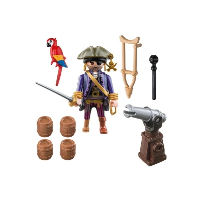 Afbeelding van PLAYMOBIL Piratenkapitein Eénoog 6684