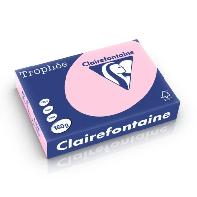 Image de Clairefontaine papier couleur 160 g/m² A4 (250 feuilles) rose