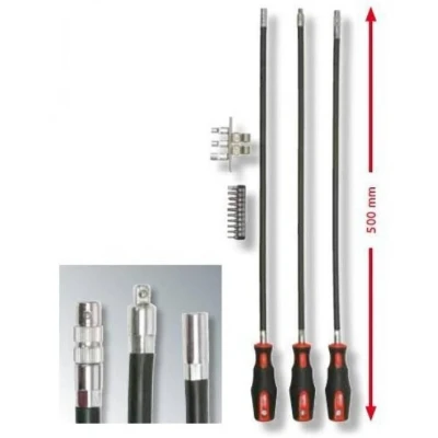 Afbeelding van KS Tools, Schroevendraaiers, ERGOTORQUE Schroevendraaierset. 16 stuks. XL 911. (Gleuf)