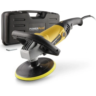 Afbeelding van Powerplus POWX0474 Polijstmachine 1200W Ø180 mm Softstart Constante snelheid controle Incl. 3 accessoires en opbergkoffer