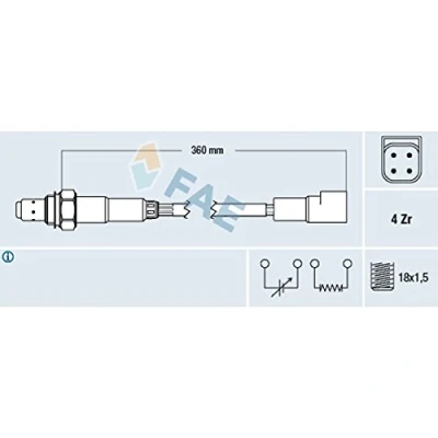 Afbeelding van Fae Lambda sonde 77168