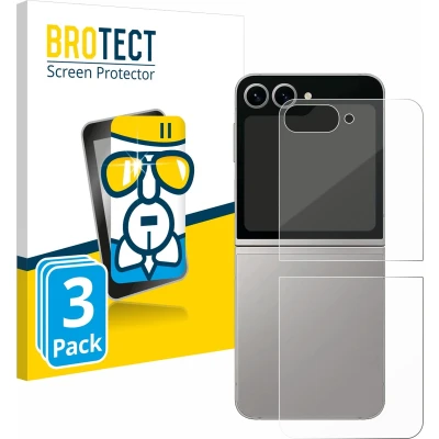 Afbeelding van BROTECT Screenprotector voor Samsung Galaxy Z Flip6 (Achterkant) Folie Beschermfolie Beschermglas transparant (3 Stuks)