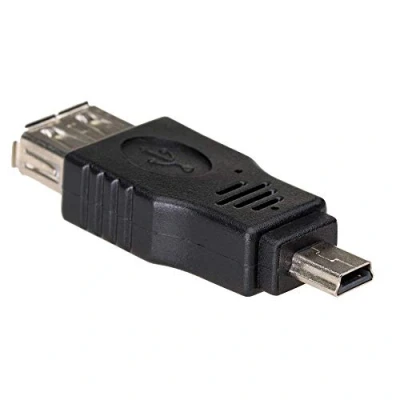 Afbeelding van Akyga adapter AK AD 07 USB A (f) / mini B (m) OTG, Geheugenkaartlezer, Zwart