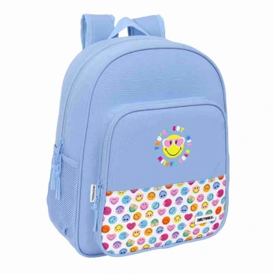 Afbeelding van Schoolrugzak Smiley Joyful Blauw Multicolour 32 x 38 12 cm