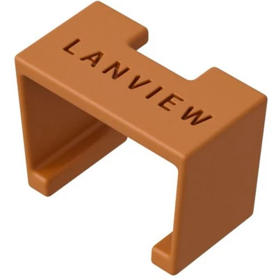 Afbeelding van Lanview LVT SC O, Kleurcoderingsclip, Oranje, Kunststof, Cat6a, 10 mm, 5 mm