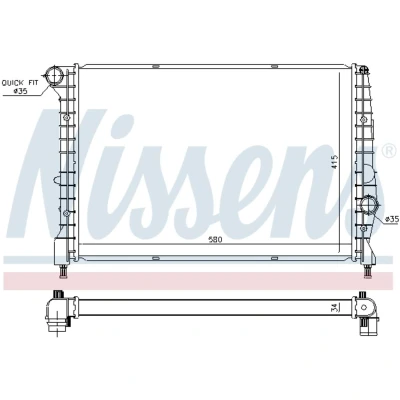Afbeelding van Nissens Radiateur 60058