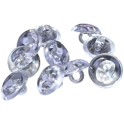Afbeelding van AERZETIX C56557 naaiknoppen rond Ø 12,8 x 8,7 mm transparant van kunststof opening 3 merkerij naaien kleding handwerk breimode decoratie