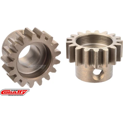 Afbeelding van Team Corally M1.0 Pinion Short Wide Teeth Hardened Steel 18 Shaft Dia. 8mm