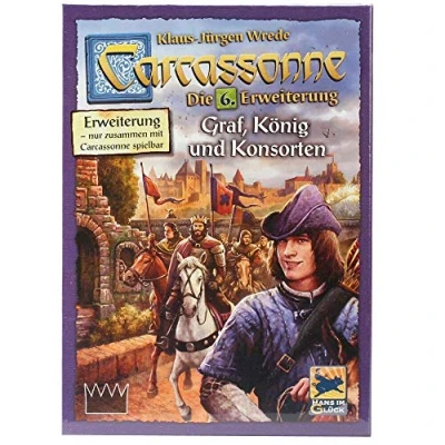 Afbeelding van Carcassonne, graf, koning en consorten (spelaccessoire): de 6. Uitbreiding