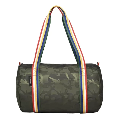 Afbeelding van Caramel &amp; Cie Weekendtas / Duffelbag Vlinder camo groen