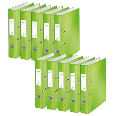 Afbeelding van Leitz WOW ordner groen, rug van 5,2 cm 10 stuks