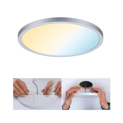 Afbeelding van Paulmann 93046 AREO VariFit TuneW Zigbee LED inbouwpaneel 16 W Chroom (mat)