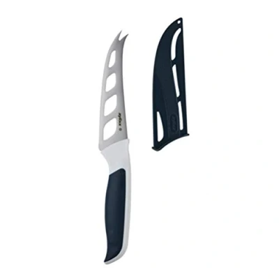 Afbeelding van Zyliss Comfort E920219 kaasmes, 12 cm, Japans roestvrij staal, zwart/wit, keukenmes, vaatwasmachinebestendig