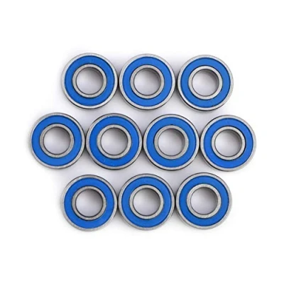 Afbeelding van Set van 10 miniatuurkogellagers MR115 2RS 5 x 11 4 mm staal dubbel afgeschermd voor 3D printer, quadcopter of model