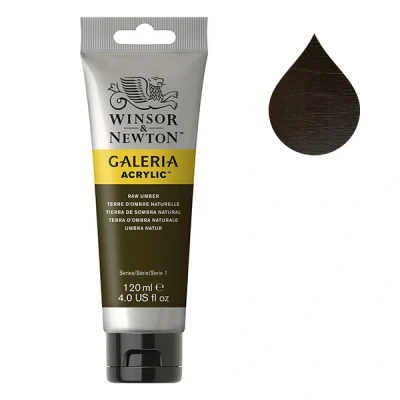 Image de Winsor &amp; Newton Galeria peinture acrylique (120 ml) 554 terre d&#039;ombre naturelle