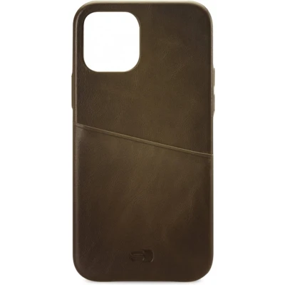 Afbeelding van Senza Desire Leather Cover with Card Slot Apple iPhone 12 Mini Burned Olive