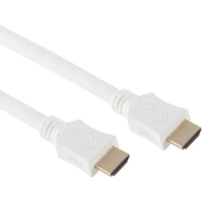 Afbeelding van HDMI 2.0 Kabel 4K 60Hz Nylon Sleeve 1 meter Wit