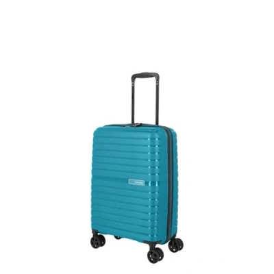 Afbeelding van Travelite Trient 4 Wiel Trolley 55 cm Handbagage Koffer Petrol