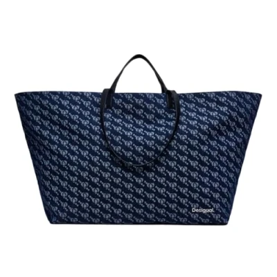 Afbeelding van Desigual Shopper, Dames, Maat: One Size, Denim dark blue