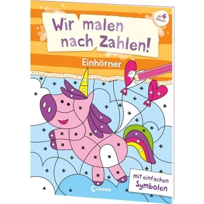Afbeelding van Wir malen nach Zahlen! Einhörner