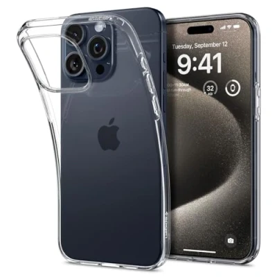 Afbeelding van Spigen Liquid Crystal TPU Back Cover Transparant Apple iPhone 15 Pro Max