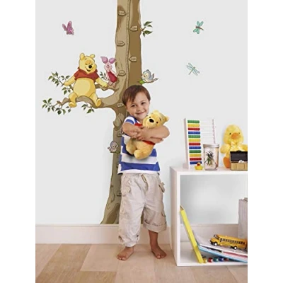 Afbeelding van Komar Disney Winnie de Poeh Decoratieve Sticker Afmeting: 100 x 70 cm (breedte hoogte) Muursticker Decoratie Kinderkamer Maatboom Veelkleurig