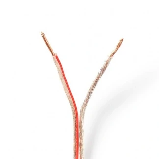 Afbeelding van Luidsprekerkabel op rol 100 meter (1.5 mm², Transparant)
