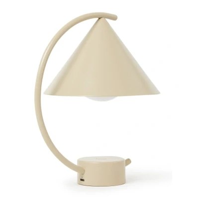 Afbeelding van Ferm LIVING Meridian Tafellamp 26 X Ø17 Cm Creme
