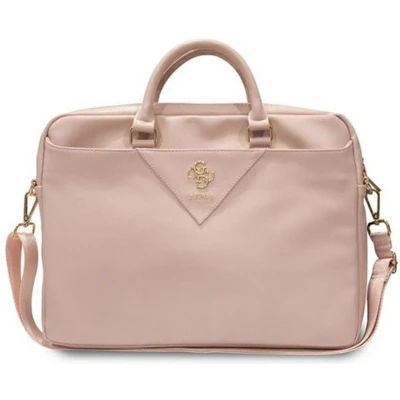 Afbeelding van Guess Triangle Big 4G Logo Universele Laptoptas (Geschikt voor toestellen tot 16&quot;) Roze