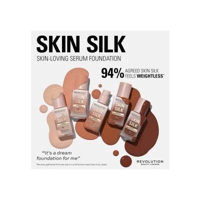 Afbeelding van Makeup Revolution SKIN SILK Serum Foundation Foundation, Maat: 23 ml, F8.5