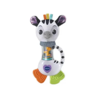 Afbeelding van Vtech Baby Dierenvriendjes Rammelaar Zebra Educatief Speelgoed Cadeau Vanaf 3 Maanden