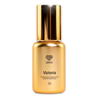 Afbeelding van LOVELY VICTORIA Wimperlijm, 5 ml, kleur: ZWART supersnelle lijm, droogtijd: 1 sec 8 weken hechting, zeer resistent, voor professionele wimperextensions, extensie lijm