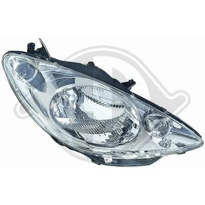 Afbeelding van DIEDERICHS 4211180 Koplampen rechts H4 PEUGEOT: 107 Hatchback